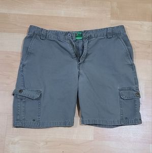 Green Canvas Hiking Shorts